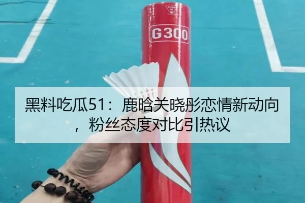 黑料吃瓜51：鹿晗关晓彤恋情新动向，粉丝态度对比引热议
